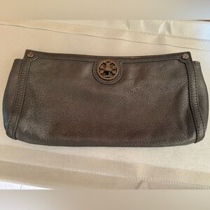 Tory Burch Glitter Framed Deco Rivet Clutch